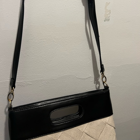 JustFab Summer Evening Canvas Pouch Purse Handbag NWOT - Picture 8 of 10